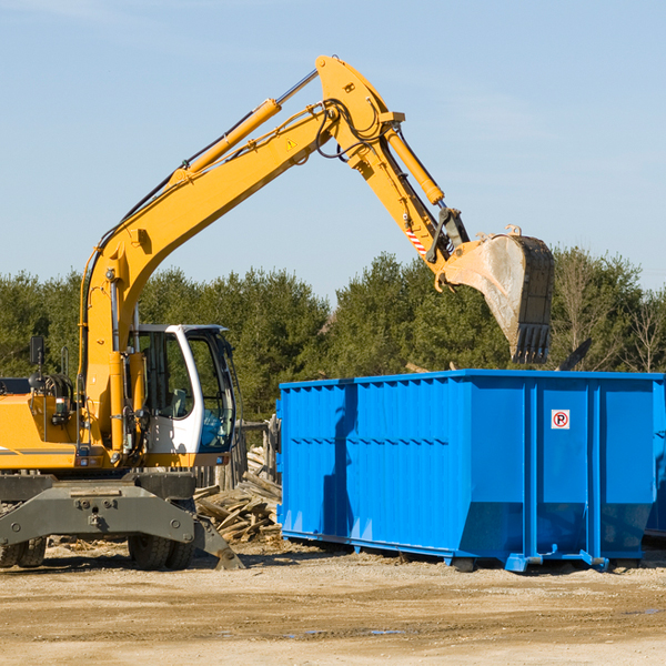 can i choose the location where the residential dumpster will be placed in Tower Lakes